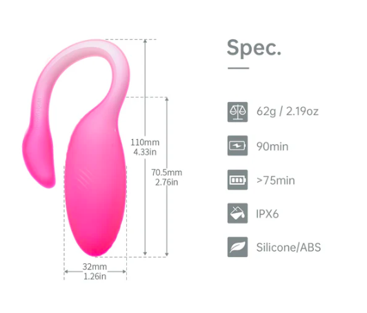 Trứng rung Magic Motion Flamingo Max kết nối app thông minh